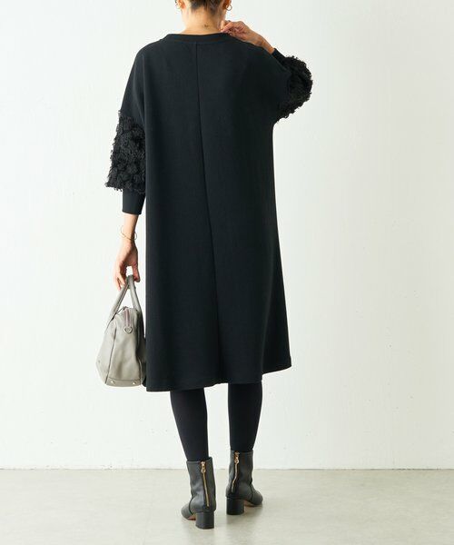 BEARDSLEY / ビアズリー ミニ丈・ひざ丈ワンピース | 袖パフジャガードワンピース | 詳細4