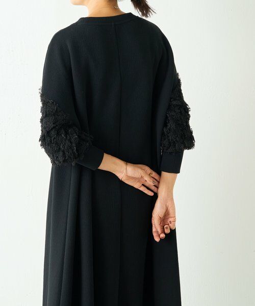 BEARDSLEY / ビアズリー ミニ丈・ひざ丈ワンピース | 袖パフジャガードワンピース | 詳細8