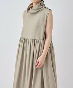 ワイドハイネックミニワンピース