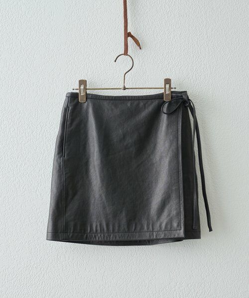BEARDSLEY / ビアズリー ロング・マキシ丈スカート | 《15 quinze》レザー巻きスカート | 詳細1
