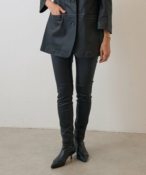 BEARDSLEY / ビアズリー その他パンツ | 《15 quinze》ストレッチレザーレギンスパンツ | 詳細10