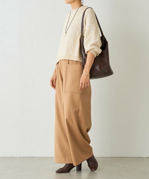 BEARDSLEY / ビアズリー その他パンツ | 《15 quinze》カルゼハイウエストワイドパンツ | 詳細12