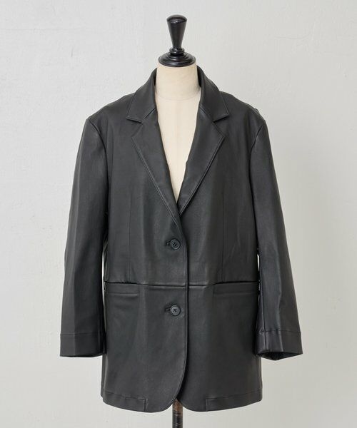 BEARDSLEY / ビアズリー その他アウター | 《15 quinze》ストレッチレザージャケット | 詳細18