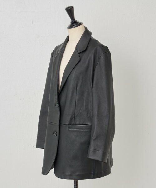 BEARDSLEY / ビアズリー その他アウター | 《15 quinze》ストレッチレザージャケット | 詳細19