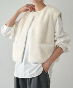 BEARDSLEY / ビアズリー その他アウター | 《15 quinze》ミンクベスト