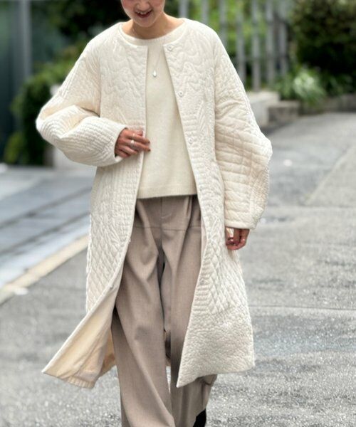 BEARDSLEY / ビアズリー その他アウター | 《15 quinze》刺繍キルトコート | 詳細10