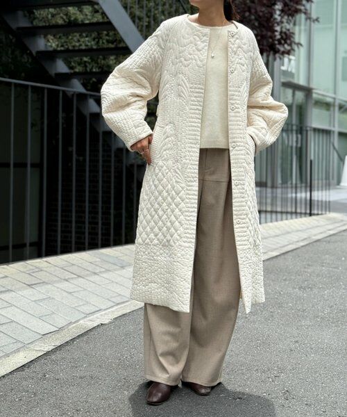 BEARDSLEY / ビアズリー その他アウター | 《15 quinze》刺繍キルトコート | 詳細8