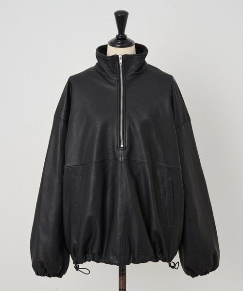 BEARDSLEY / ビアズリー その他アウター | 《15 quinze》ラムレザーハーフジッププルオーバー | 詳細22