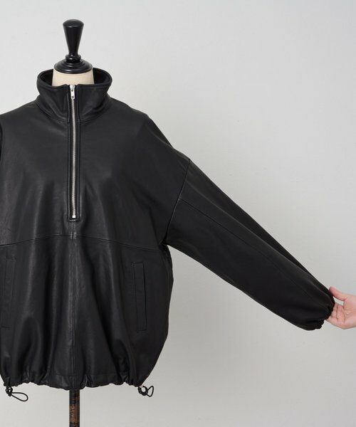 BEARDSLEY / ビアズリー その他アウター | 《15 quinze》ラムレザーハーフジッププルオーバー | 詳細23