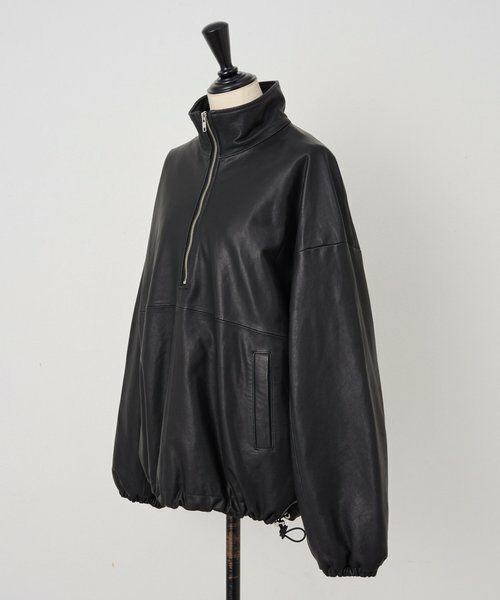 BEARDSLEY / ビアズリー その他アウター | 《15 quinze》ラムレザーハーフジッププルオーバー | 詳細24