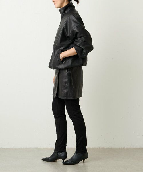 BEARDSLEY / ビアズリー その他アウター | 《15 quinze》ラムレザーハーフジッププルオーバー | 詳細9