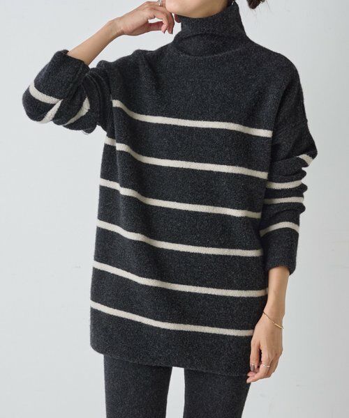 BEARDSLEY / ビアズリー ニット・セーター | 《15 quinze》ウールパイルリバーシブルチュニック | 詳細1