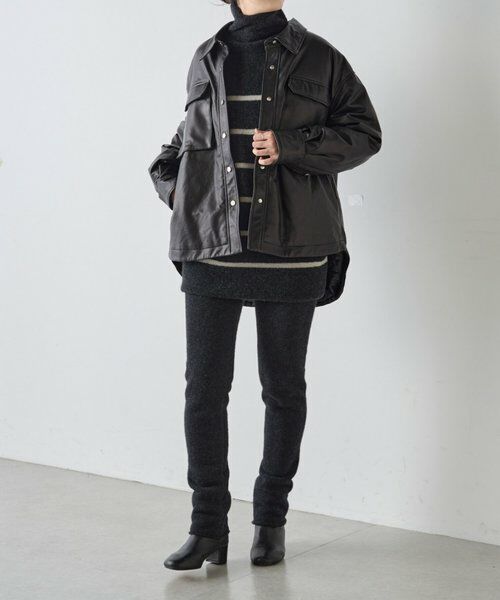 BEARDSLEY / ビアズリー ニット・セーター | 《15 quinze》ウールパイルリバーシブルチュニック | 詳細15