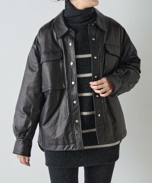 BEARDSLEY / ビアズリー ニット・セーター | 《15 quinze》ウールパイルリバーシブルチュニック | 詳細16