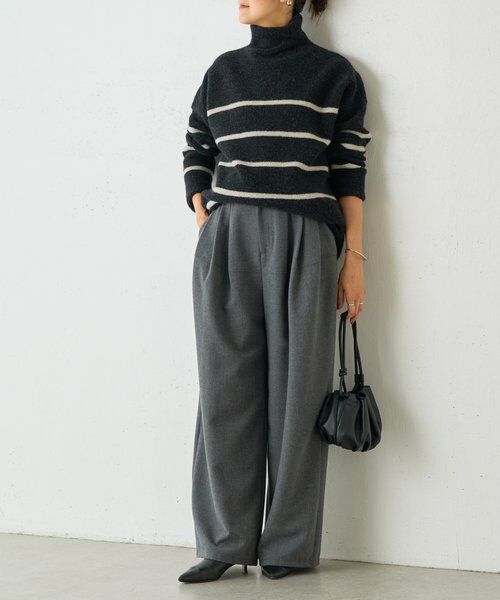 BEARDSLEY / ビアズリー ニット・セーター | 《15 quinze》ウールパイルリバーシブルチュニック | 詳細18