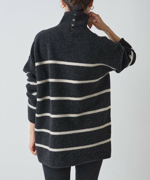 BEARDSLEY / ビアズリー ニット・セーター | 《15 quinze》ウールパイルリバーシブルチュニック | 詳細2