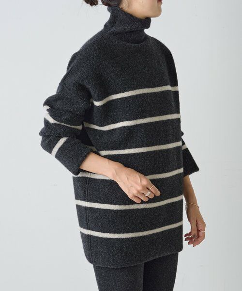 BEARDSLEY / ビアズリー ニット・セーター | 《15 quinze》ウールパイルリバーシブルチュニック | 詳細4