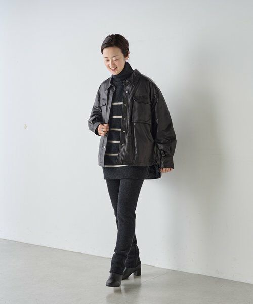 BEARDSLEY / ビアズリー その他アウター | 《15 quinze》レザーダウンジャケット | 詳細13