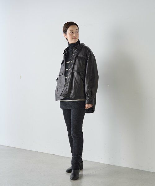 BEARDSLEY / ビアズリー その他アウター | 《15 quinze》レザーダウンジャケット | 詳細16