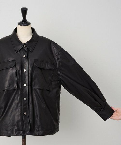 BEARDSLEY / ビアズリー その他アウター | 《15 quinze》レザーダウンジャケット | 詳細18