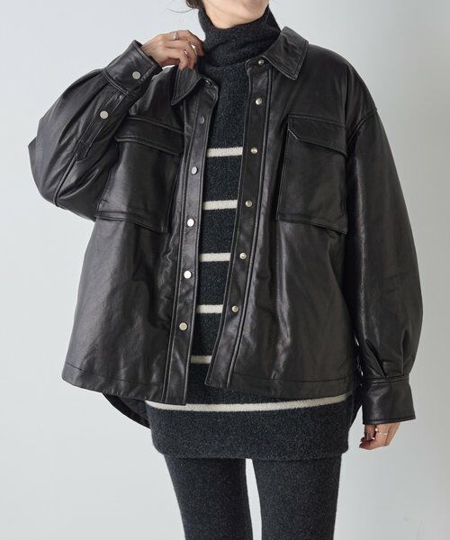 BEARDSLEY / ビアズリー その他アウター | 《15 quinze》レザーダウンジャケット | 詳細6