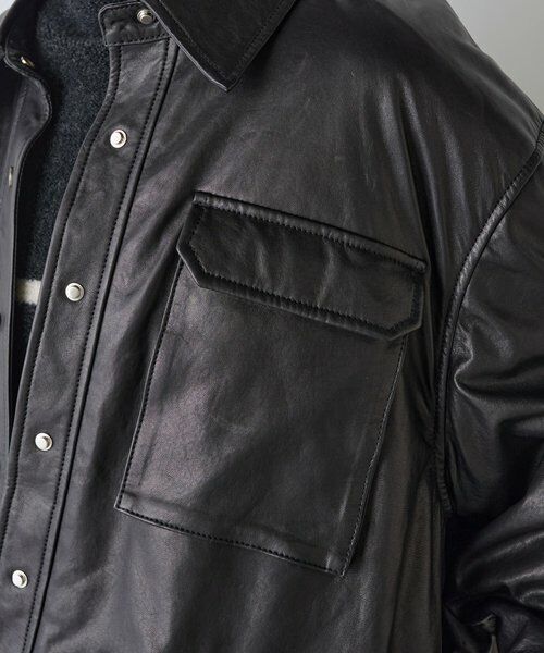 BEARDSLEY / ビアズリー その他アウター | 《15 quinze》レザーダウンジャケット | 詳細8