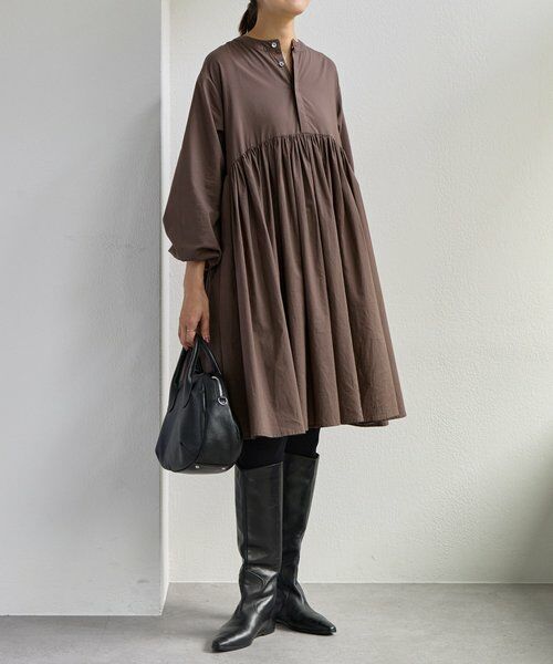 ビアズリー／BEARDSLEY リネンギャザーチュニック BEARDSLEY（ビアズリー）の「リネンギャザーチュニック