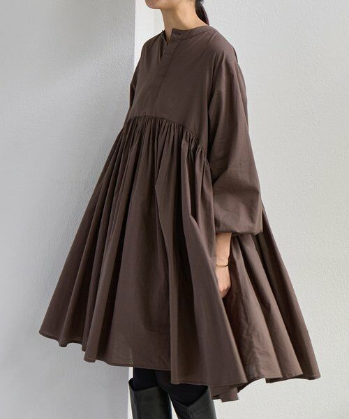 極美品♡BEARDSLEY 2way リネンギャザーチュニック フリーサイス PICK UP】ギャザーチュニック・ワンピースに新作が登場