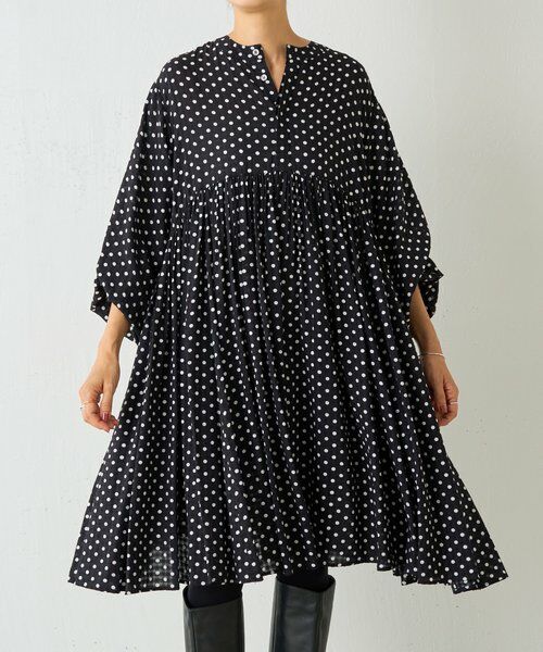 BEARDSLEY / ビアズリー シャツ・ブラウス | ドットギャザーチュニック | 詳細1