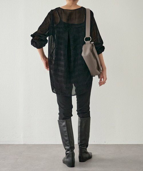 BEARDSLEY / ビアズリー シャツ・ブラウス | グレンチェックベルベットプルオーバー | 詳細12