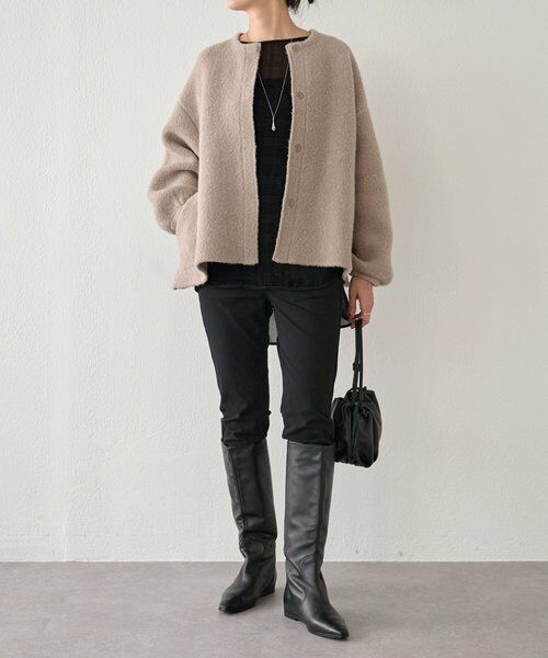 BEARDSLEY / ビアズリー シャツ・ブラウス | グレンチェックベルベットプルオーバー | 詳細13