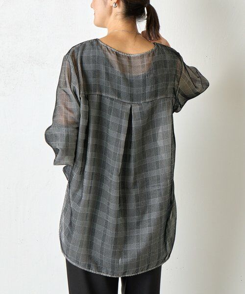 BEARDSLEY / ビアズリー シャツ・ブラウス | グレンチェックベルベットプルオーバー | 詳細21