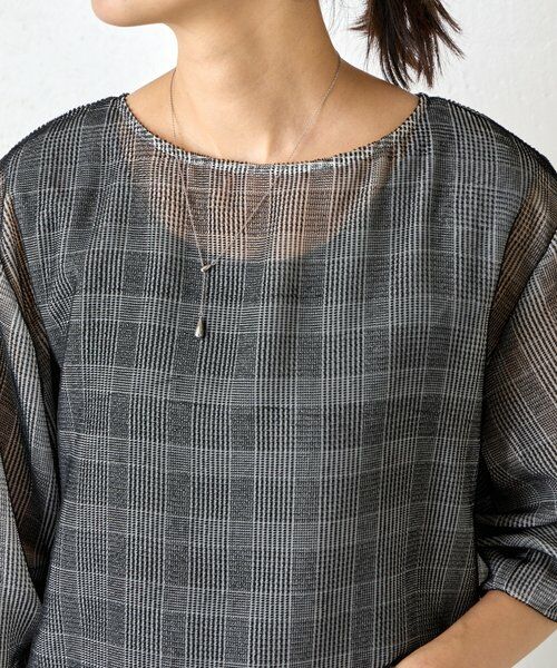 BEARDSLEY / ビアズリー シャツ・ブラウス | グレンチェックベルベットプルオーバー | 詳細23