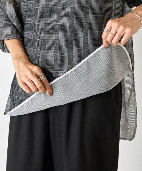 BEARDSLEY / ビアズリー シャツ・ブラウス | グレンチェックベルベットプルオーバー | 詳細24