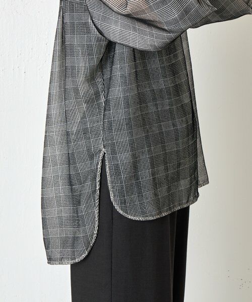 BEARDSLEY / ビアズリー シャツ・ブラウス | グレンチェックベルベットプルオーバー | 詳細25