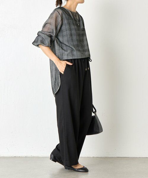 BEARDSLEY / ビアズリー シャツ・ブラウス | グレンチェックベルベットプルオーバー | 詳細28