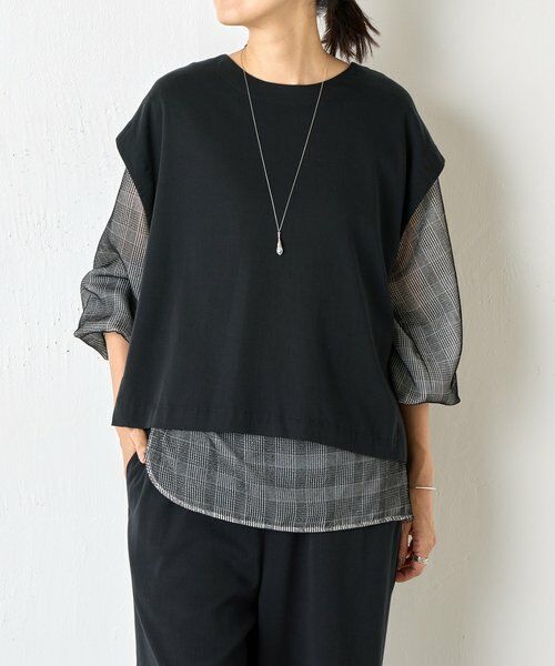 BEARDSLEY / ビアズリー シャツ・ブラウス | グレンチェックベルベットプルオーバー | 詳細29