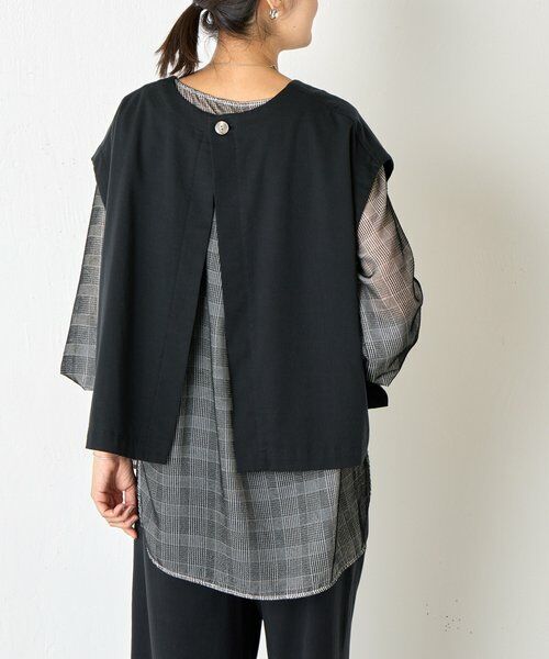 BEARDSLEY / ビアズリー シャツ・ブラウス | グレンチェックベルベットプルオーバー | 詳細30