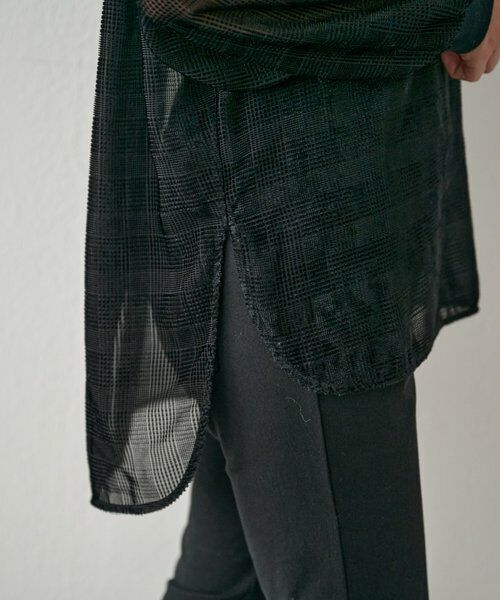 BEARDSLEY / ビアズリー シャツ・ブラウス | グレンチェックベルベットプルオーバー | 詳細8