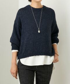 BEARDSLEY / ビアズリー ニット・セーター | コットンスラブデニムライクプルオーバー