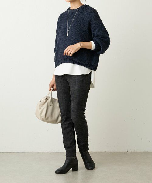 BEARDSLEY / ビアズリー ニット・セーター | コットンスラブデニムライクプルオーバー | 詳細10