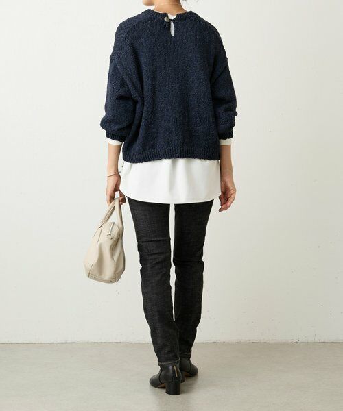 BEARDSLEY / ビアズリー ニット・セーター | コットンスラブデニムライクプルオーバー | 詳細11