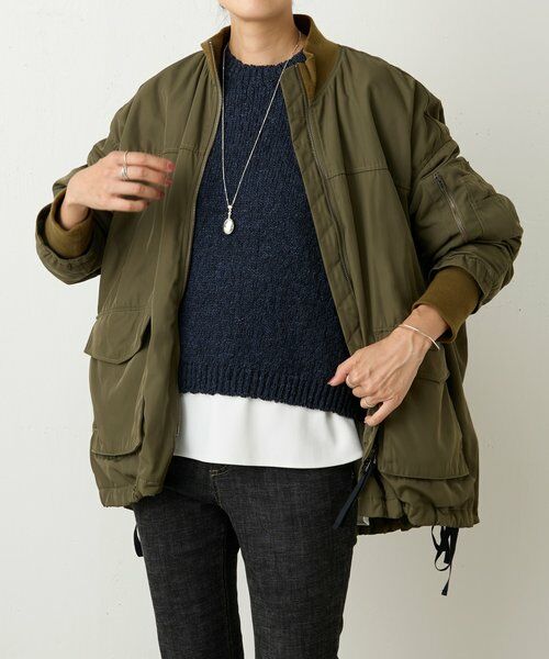 BEARDSLEY / ビアズリー ニット・セーター | コットンスラブデニムライクプルオーバー | 詳細13