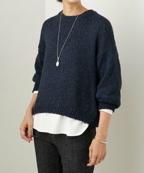 BEARDSLEY / ビアズリー ニット・セーター | コットンスラブデニムライクプルオーバー | 詳細2
