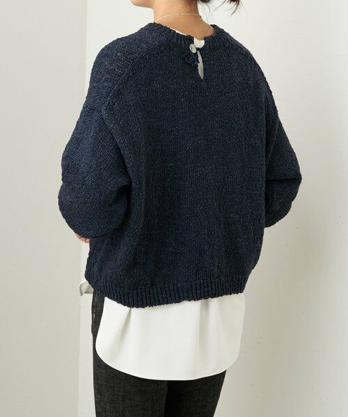 BEARDSLEY / ビアズリー ニット・セーター | コットンスラブデニムライクプルオーバー | 詳細4