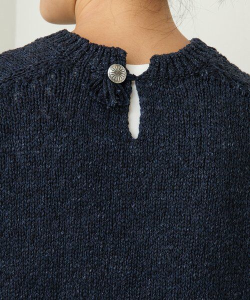 BEARDSLEY / ビアズリー ニット・セーター | コットンスラブデニムライクプルオーバー | 詳細7