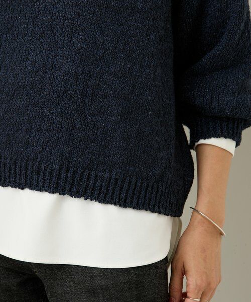 BEARDSLEY / ビアズリー ニット・セーター | コットンスラブデニムライクプルオーバー | 詳細8