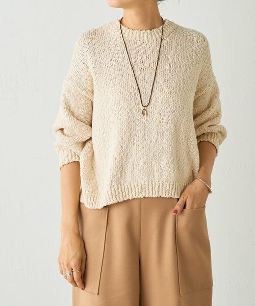 BEARDSLEY / ビアズリー ニット・セーター | コットンスラブデニムライクプルオーバー | 詳細14