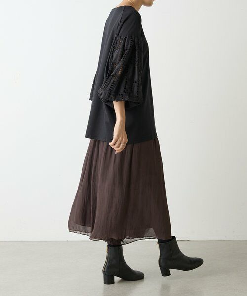 BEARDSLEY / ビアズリー カットソー | 袖編み編みレースカットソー | 詳細10