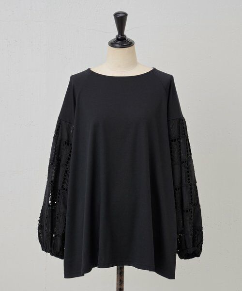 BEARDSLEY / ビアズリー カットソー | 袖編み編みレースカットソー | 詳細24